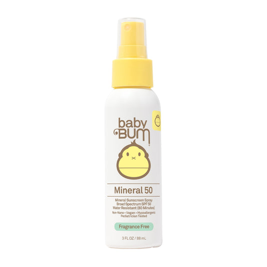 Sun Bum Baby Bum Mineral Sunscreen Spray SPF 50 Fragrance Free - 3 oz