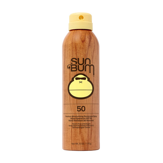 Sun Bum SPF 50 Sunscreen Spray 6 oz | Premium Moisturizing UVA/UVB Protection