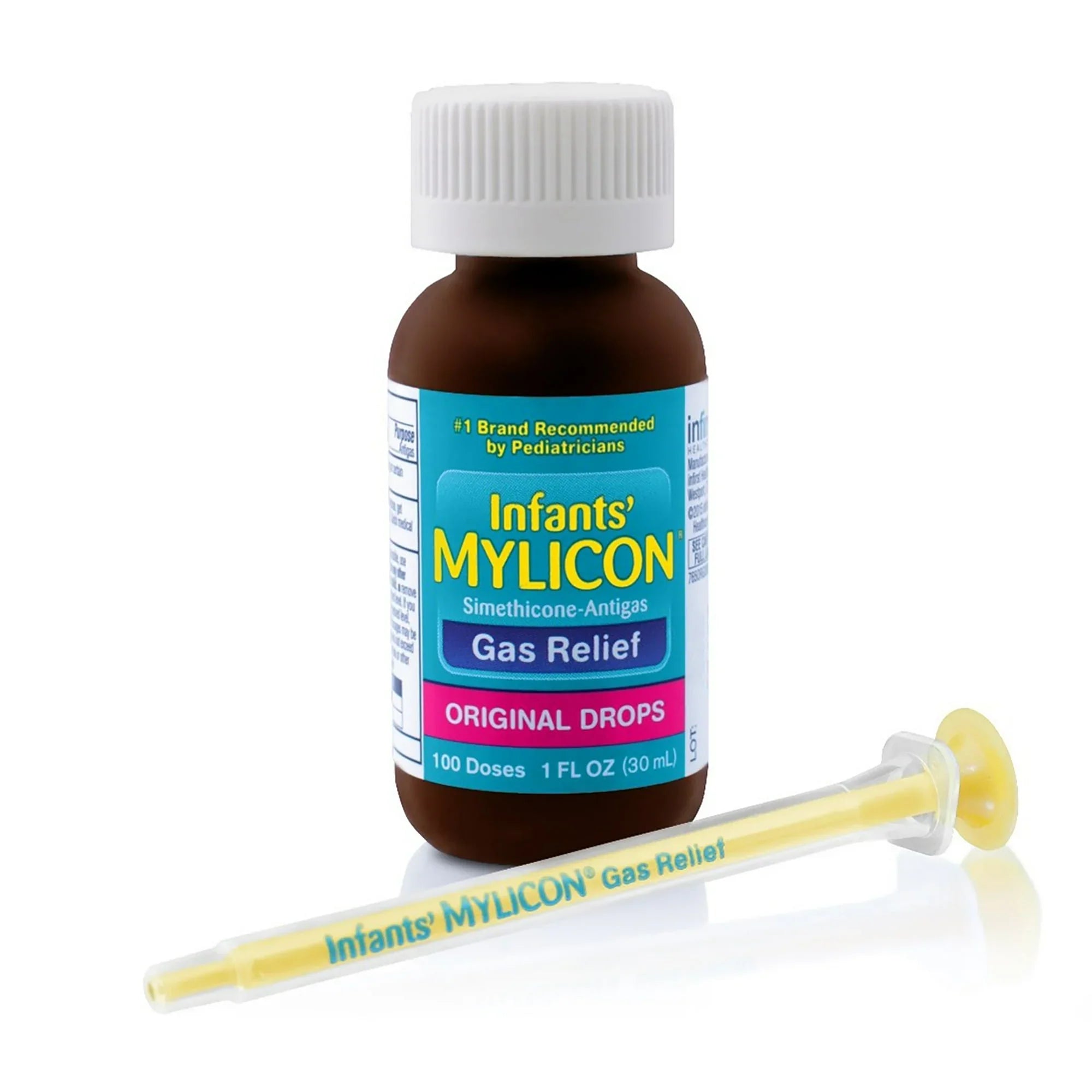 Mylicon Infant Gas Relief Drops – Original Formula, 100 Doses, 1 fl oz - Exotic Pro