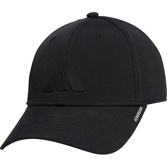 Adidas Men's Gameday 4 Stretch-Fit Hat – Black (Size S/M)