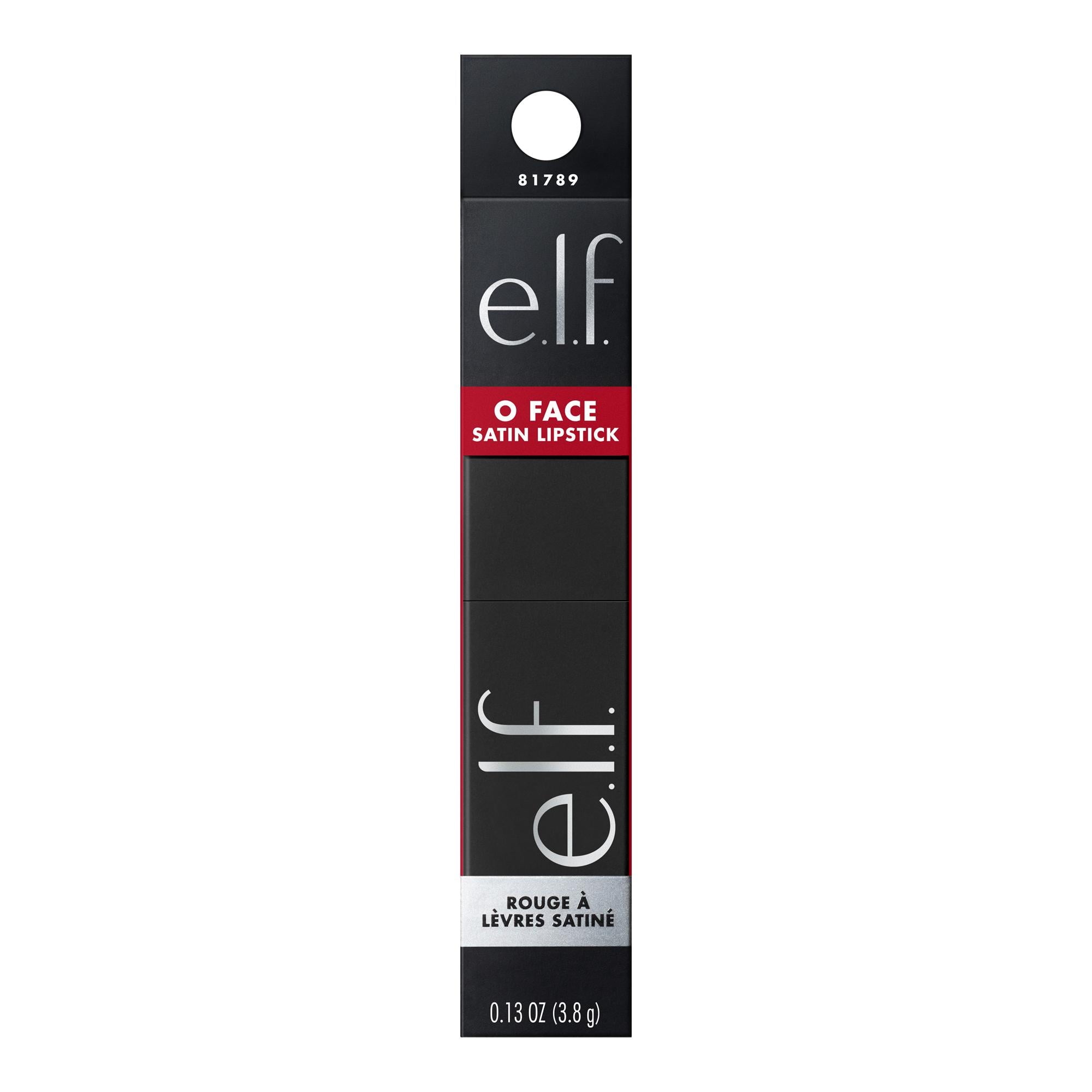 e.l.f. O Face Satin Lipstick - No Regrets 0.13oz - Exotic Pro
