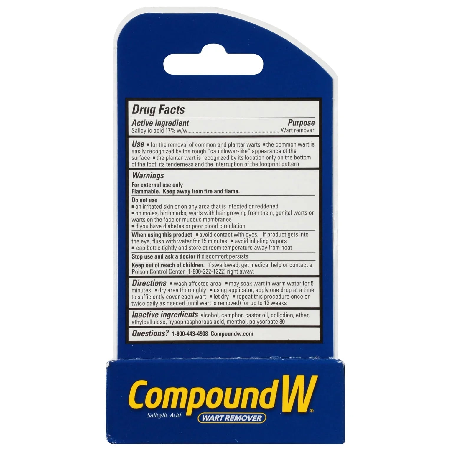 Compound W Wart Remover – Max Strength Fast-Acting Liquid, 0.31 fl oz - Exotic Pro