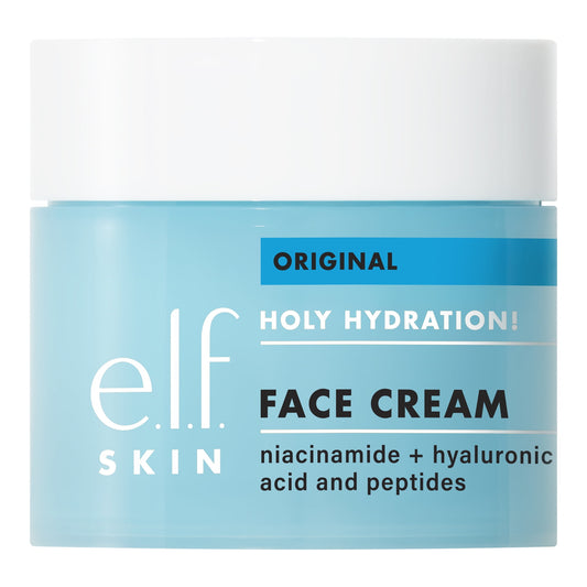 e.l.f. Holy Hydration! Face Cream | Lightweight Daily Moisturizer for All Skin