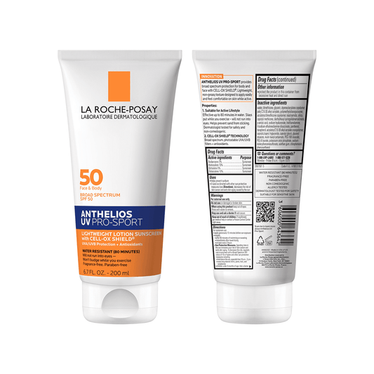 La Roche-Posay Anthelios UV Pro-Sport SPF 50 Sunscreen, 6.7 fl oz