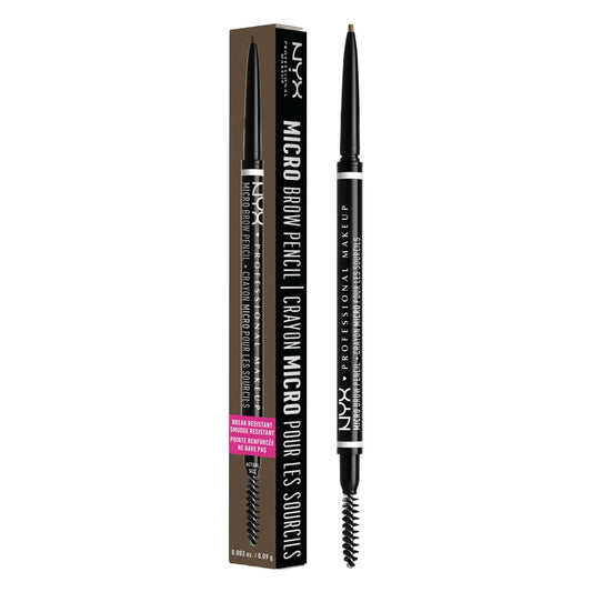 NYX Micro Eyebrow Pencil - Grey | Vegan Precision Brow Pencil 0.003 oz - Exotic Pro