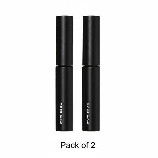 e.l.f. Wow Brow Volumizing Gel – Deep Brown Tinted Brow Gel (0.12 oz) - Pack of 2