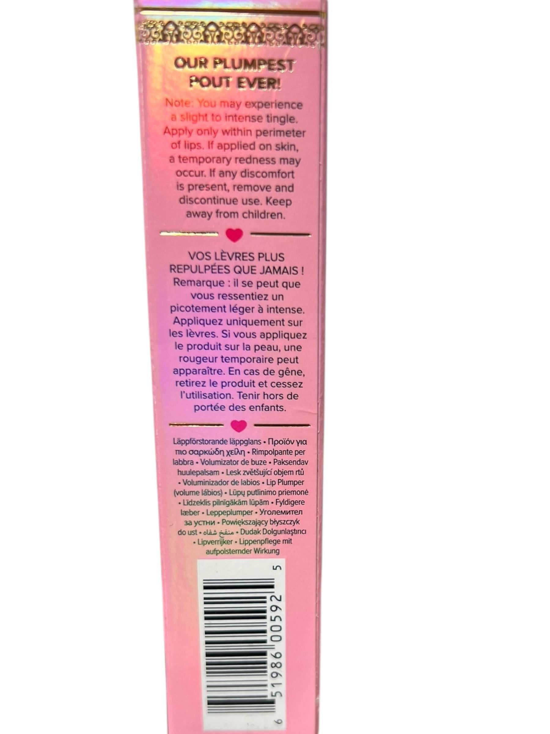 Too Faced Lip Injection Maximum Plump – Cotton Candy Kisses 0.14 oz