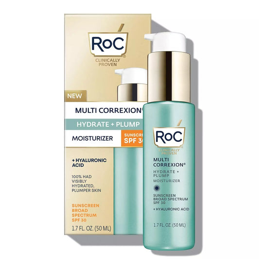 RoC Multi Correxion Hydrate + Plump Daily Moisturizer with SPF 30 | For All Skin Types | 1.7 oz