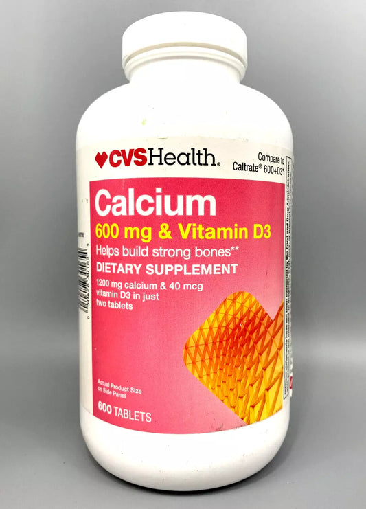 Calcium 600 Mg &Vitamin D3 20 Mcg 600 Tabs Each Comp To Caltrate 600+D3