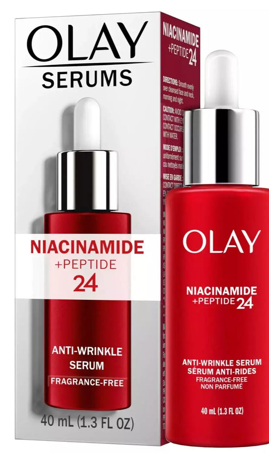 Olay Niacinamide + Peptide 24 Anti-wrinkle Face Serum - Fragrance Free