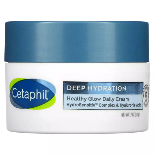 Cetaphil Deep Hydration Healthy Glow Daily Face Cream, 1.7 oz, 48 Hour Face Moisturizer