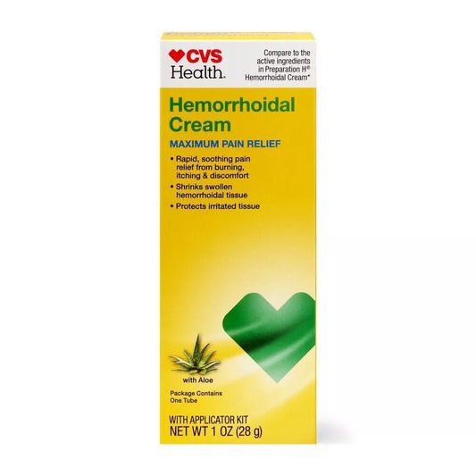 CVS Health Hemorrhoidal Cream – 1 oz | Burning & Itching Relief