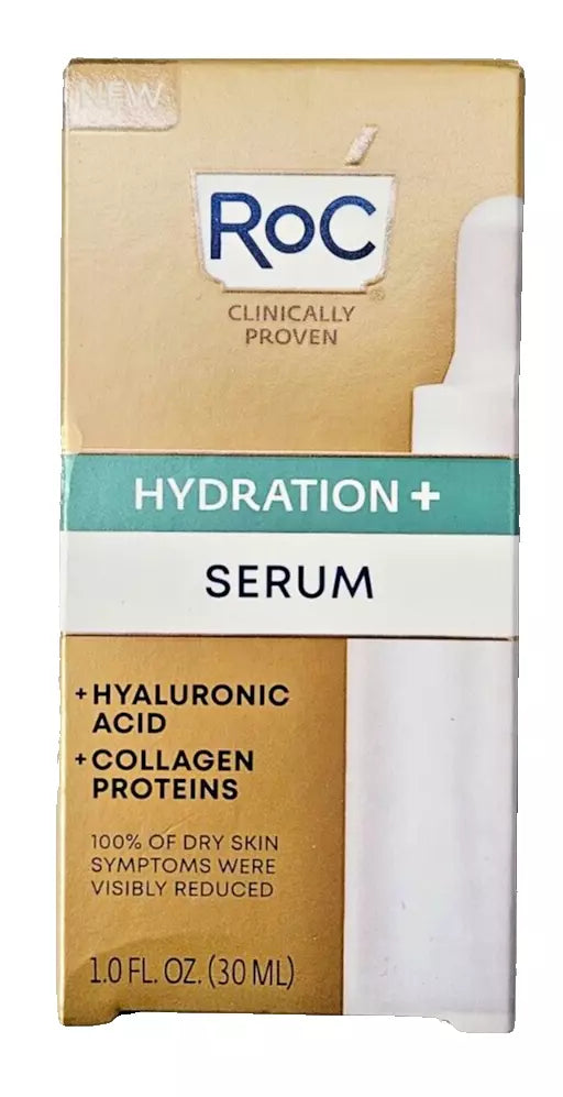 RoC Hydration + Serum | With Hyaluronic Acid &amp; Collagen Proteins | 1 fl oz | For Dry Skin