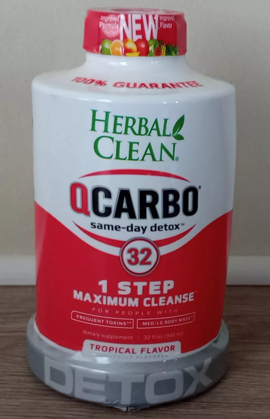 QCarbo32 Detox Maximum Strength Tropical Flavor - 32 Fl Oz