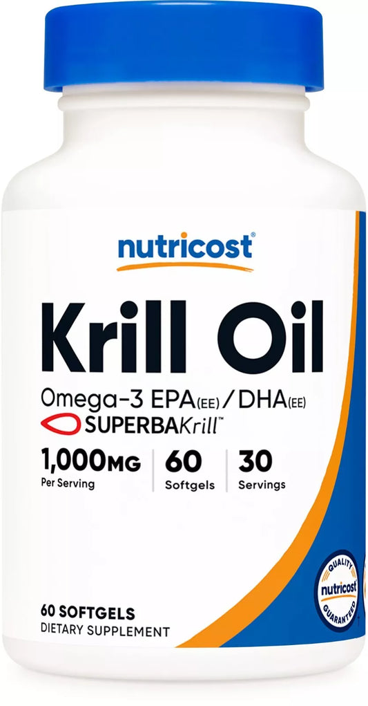 Pure Omega-3 Krill Oil 500mg Softgels Large 90 CVS Health Extra Strength