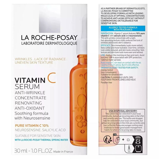 La Roche-Posay Pure Vitamin C Anti-Aging Face Serum 1.0 FL.OZ