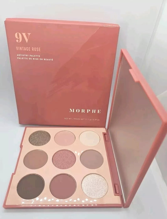 MORPHE 9V VINTAGE ROSE Artistry Palette 11.1g/0.39oz Authentic New Boxed