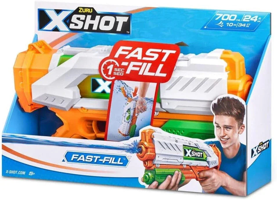 ZURU X-Shot Fast-Fill Water Blaster Toy – 700ml Tank, Outdoor Fun - Exotic Pro