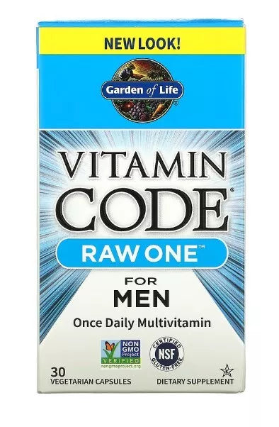 Vitamin Code Raw One for Men - 30 Vegetarian Capsules