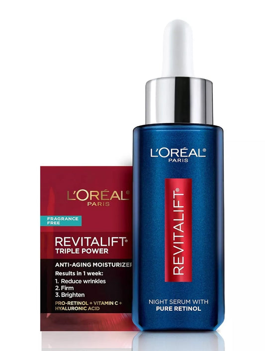 L'Oreal Paris Revitalift Pure Retinol Night Face Serum, 1 fl oz