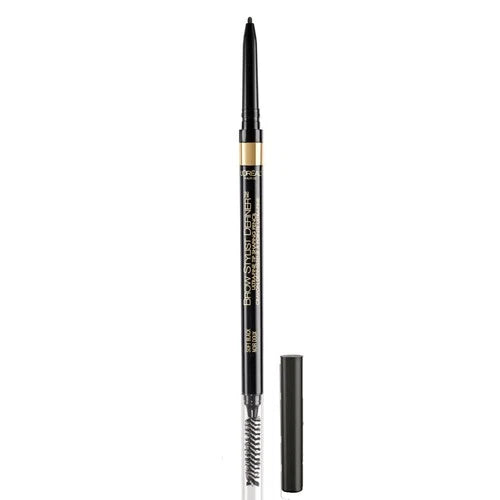 L'Oreal Brow Stylist Definer Pencil – 393 Soft Black, Ultra-Fine Tip