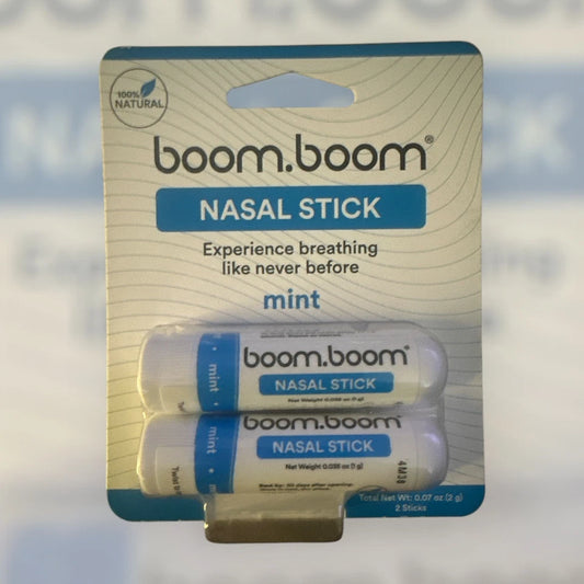 BoomBoom Natural Aromatherapy Nasal Inhaler Stick, Mint Scent