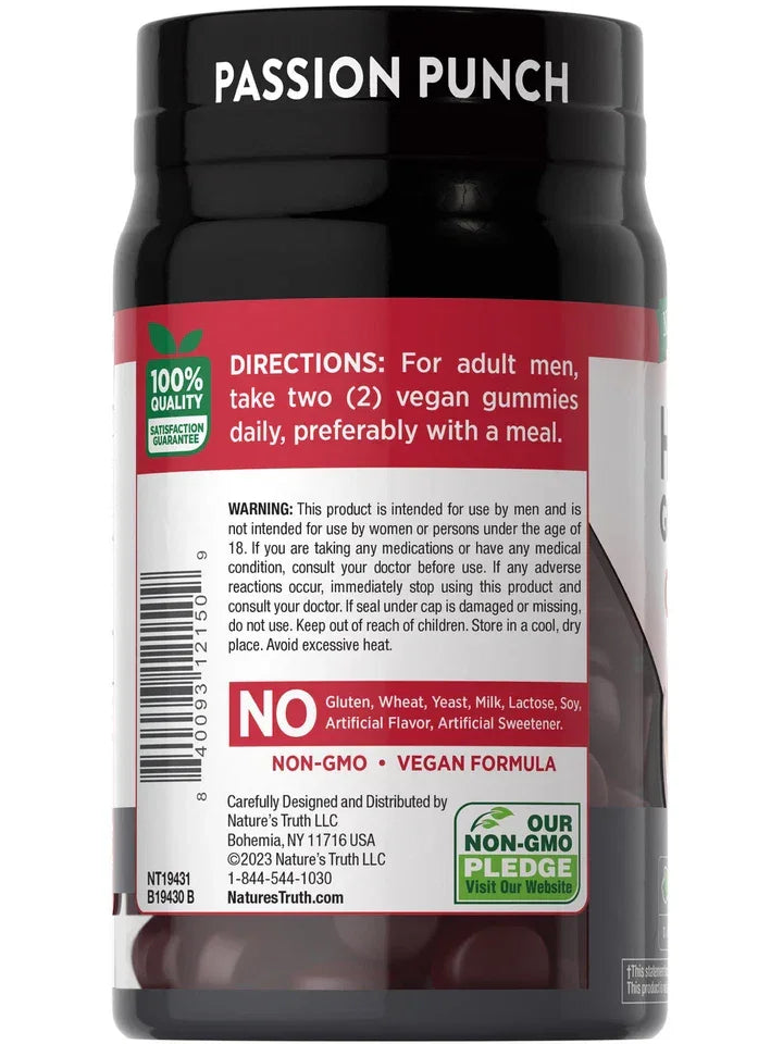 Nature's Truth Horny Goat Weed & Maca Gummies – Vegan Libido Support, 60ct - Exotic Pro
