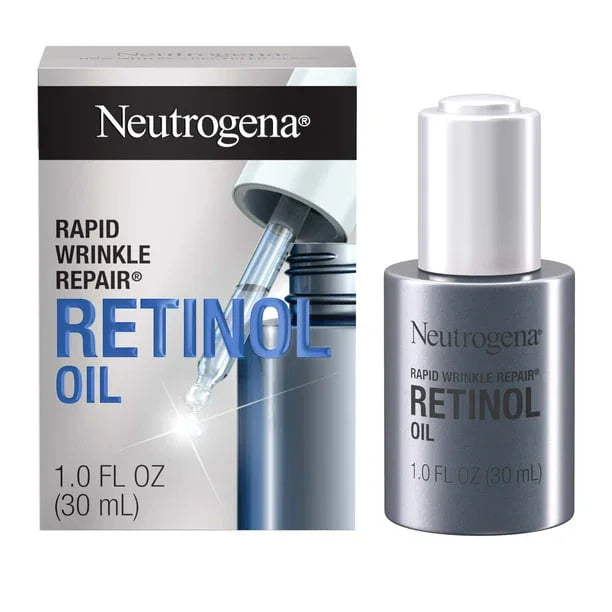 Neutrogena Rapid Wrinkle Repair Retinol Oil Facial Serum, 1.0 fl. oz - Exotic Pro